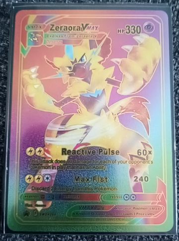 2020 Pokémon SWSH #SWSH264 Zeraora VMAX — front