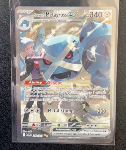 2026 Pokémon Ascended Heroes #289 Steven's Metagross EX — front