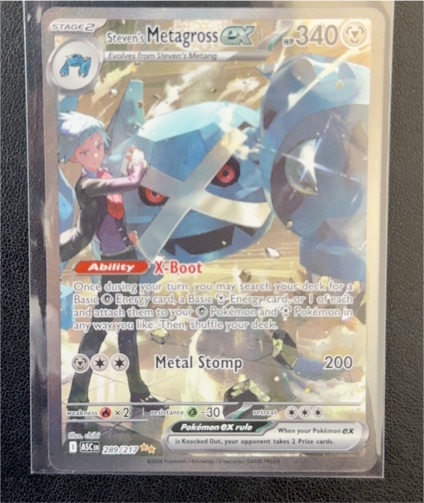 2026 Pokémon SV10: Destined Rivals #145 Steven's Metagross ex — front