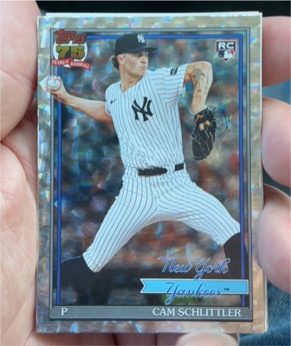 2026 Topps Series 1 #T91-86 Cam Schlittler — front