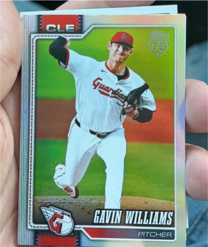 2026 Topps Series 1 #254 Gavin Williams — front
