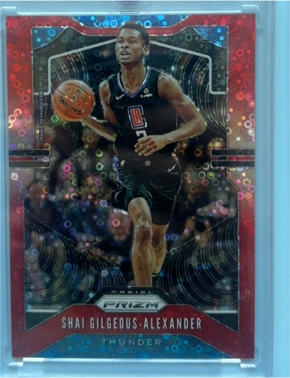 2020 Panini Prizm Fast Break Red #118 Shai Gilgeous-Alexander — front