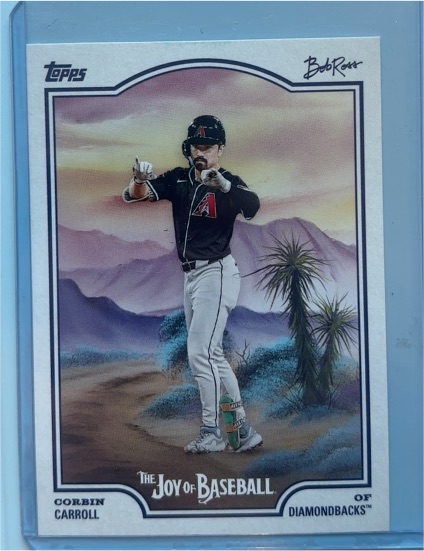 2025 Topps x Bob Ross The Joy of Baseball #23 Corbin Carroll — front