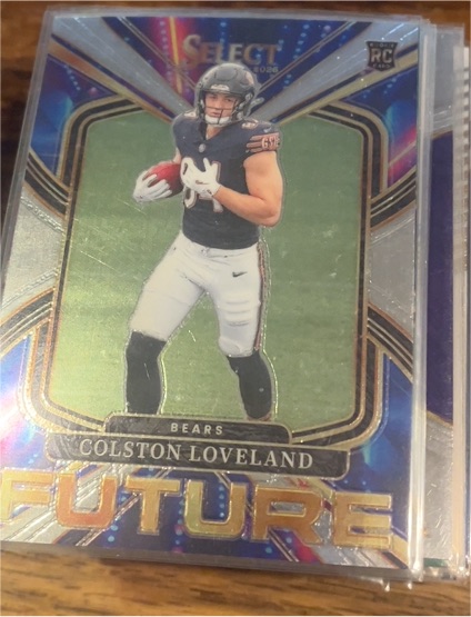 2025 Panini Select #8 Colston Loveland Future Rookie Insert — front