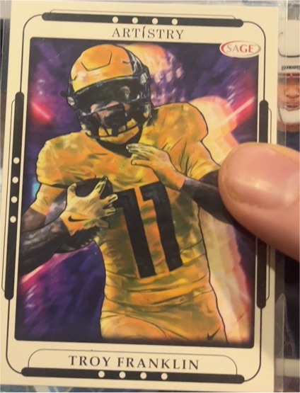 2023 SAGE Artistry #114 Troy Franklin — front