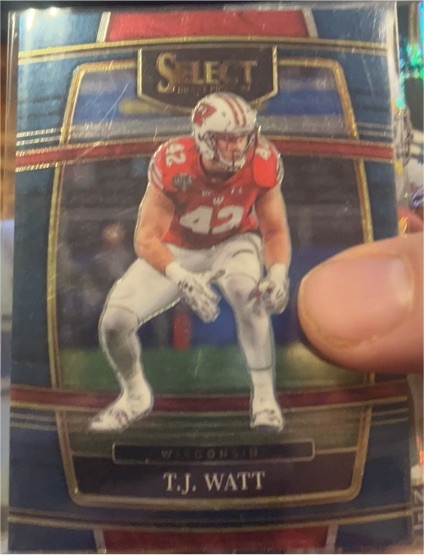 2022 Panini Select Draft Picks #34 T.J. Watt — front