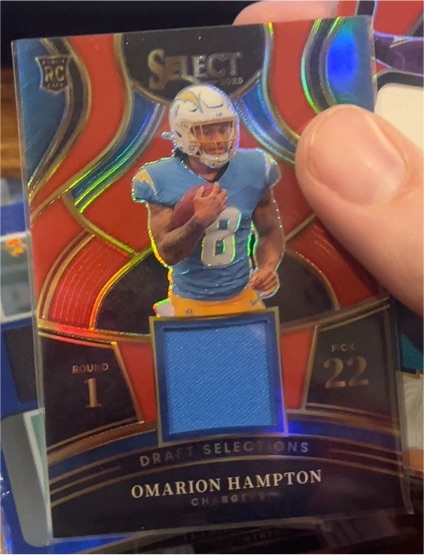 2025 Panini Select Draft Selections #DSM-OHN Omarion Hampton — front