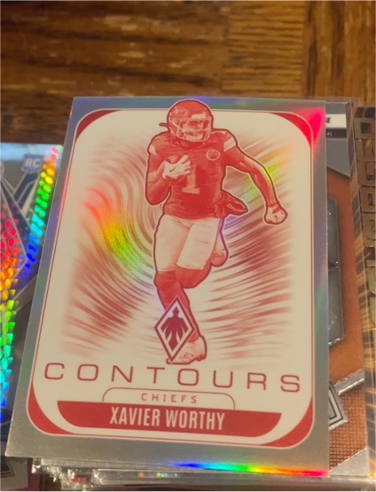 2025 Panini Phoenix #16 Xavier Worthy Contours — front