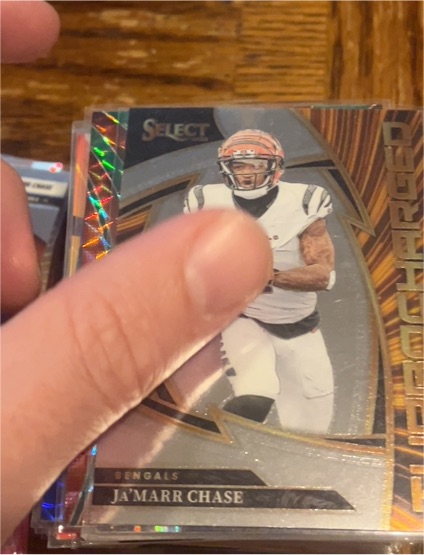 2025 Panini Select #157 Ja'Marr Chase Silver Prizm Premier Level Bengals — front