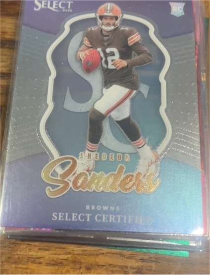 2025 Panini Select #12 Shedeur Sanders Select Certified Rookie — front