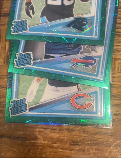 2023 Panini Donruss Optic Green Velocity Rated Rookie — front