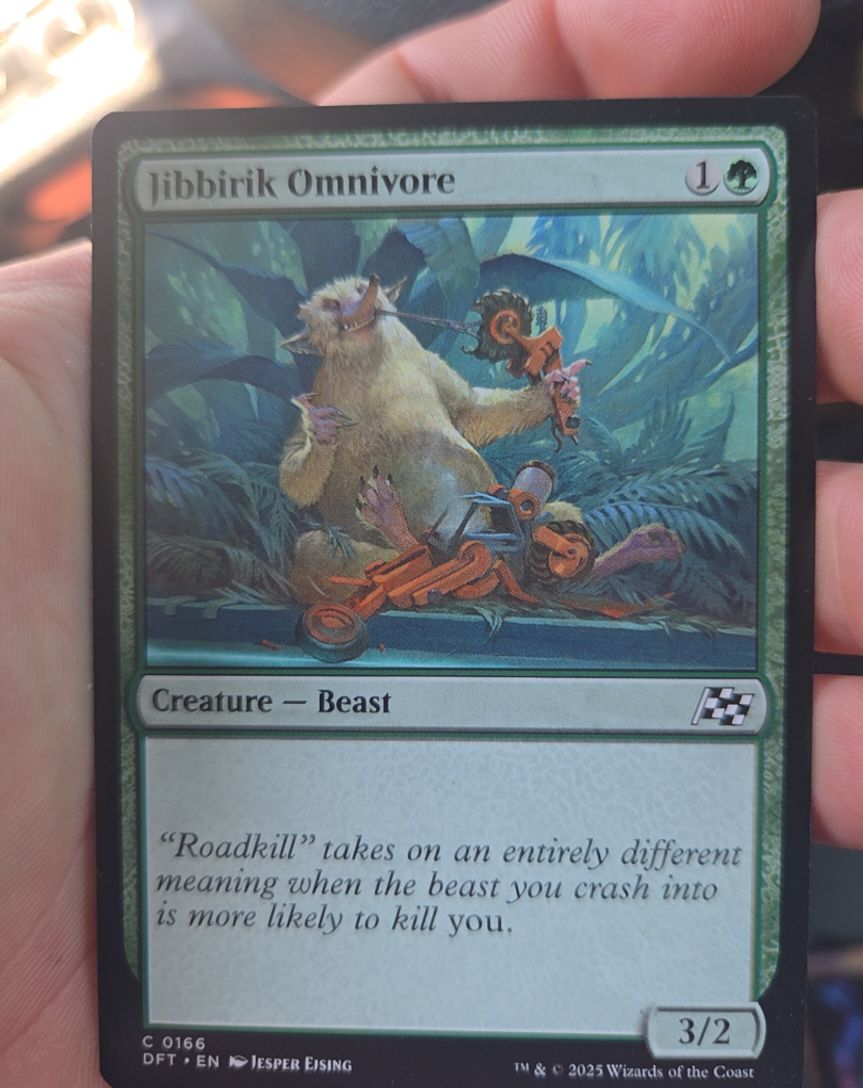 2025 Magic: The Gathering #166 Jibbirik Omnivore — front