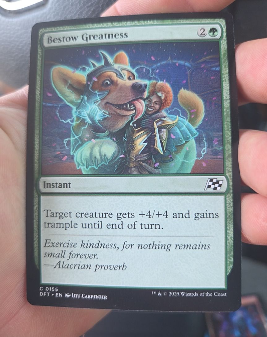 2025 Magic: The Gathering #155 Bestow Greatness — front