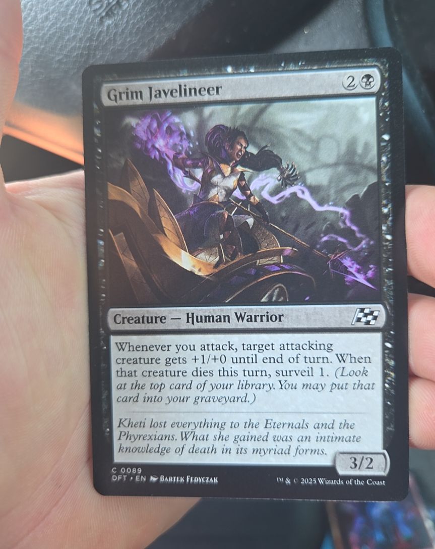 2025 Magic The Gathering #89 Grim Javelineer — front