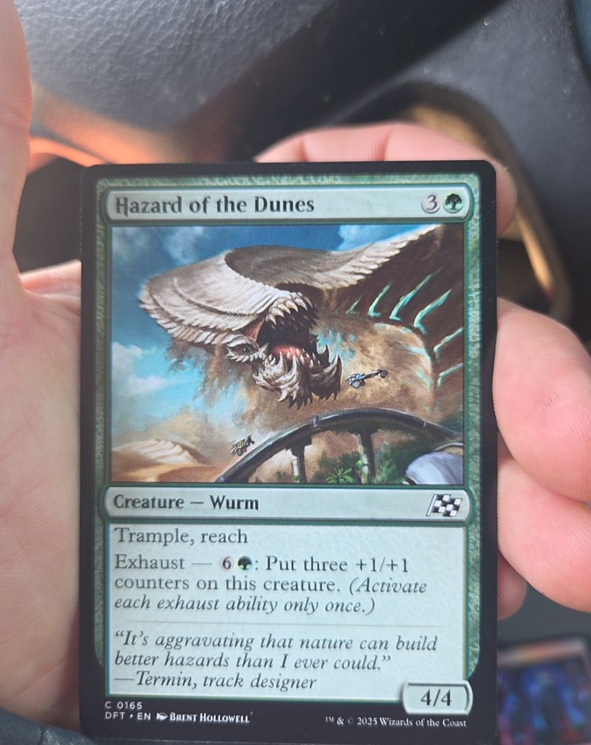 2025 Magic: The Gathering #165 Hazard of the Dunes — front