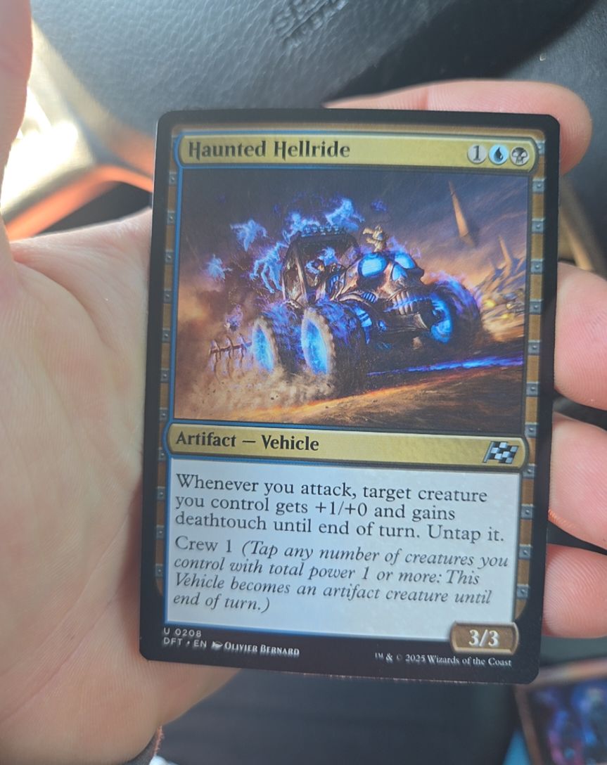 2025 Magic: The Gathering #208 Haunted Hellride — front