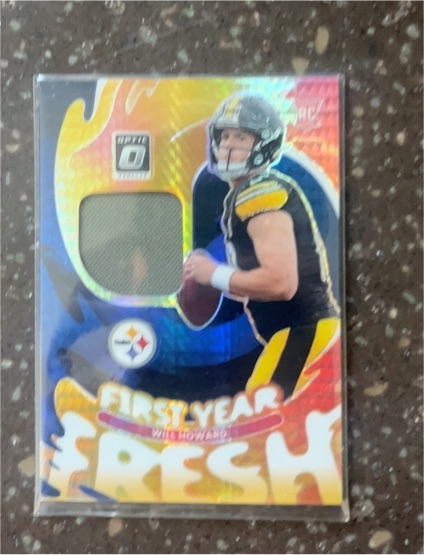 2025 Panini Donruss Optic #FYFBH-WHD Will Howard First Year Fresh Jersey Patch — front