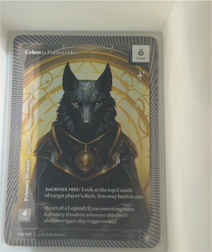 Wonders of the First Call of the Stones #256 Celestia Pathstrider — front