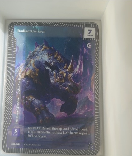 2026 Call of the Stones #364 Radiant Crusher — front