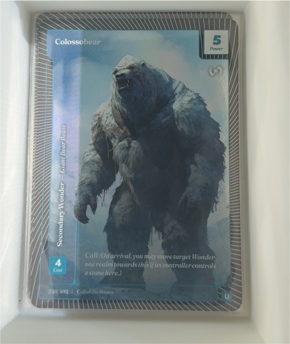 2025 Wonders of the First #240 Colossobear — front