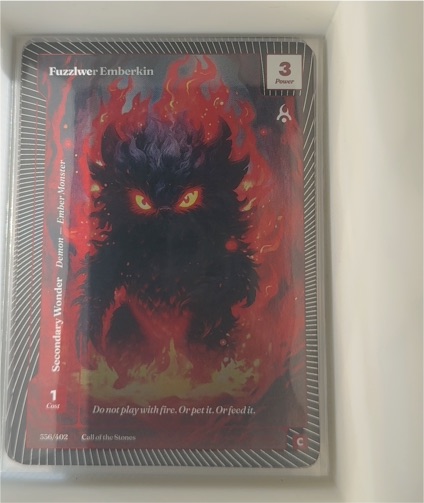 2025 Wonders of the First #336 Fuzzlwer Emberkin — front