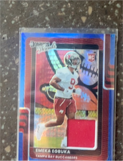 2025 Panini Donruss Optic Threads #DTBH-EGA Emeka Egbuka — front