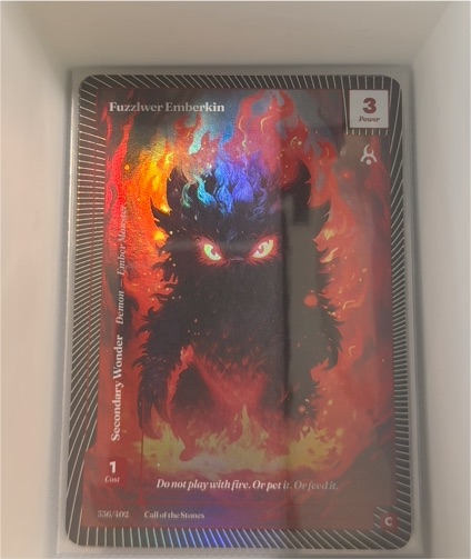 2025 Wonders of the First #336 Fuzzlwer Emberkin — front