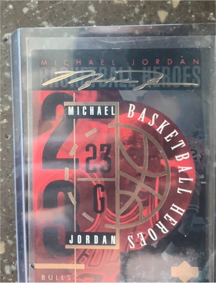 1994-95 Upper Deck Basketball Heroes #JH Michael Jordan — front