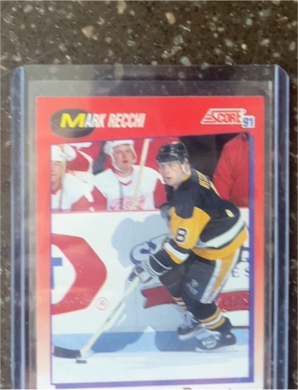 1991-92 Score #145 Mark Recchi — front