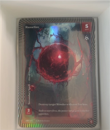 2025 Wonders of the First Razorfire — front