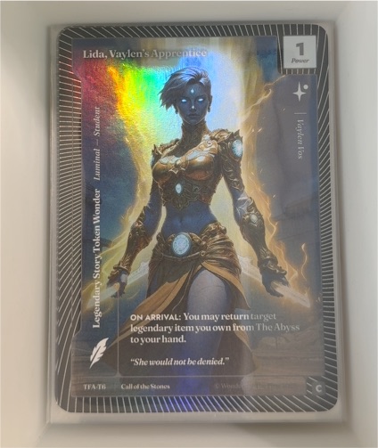 2026 Wonders of the First #TFA-T6 Lida, Vaylen's Apprentice — front