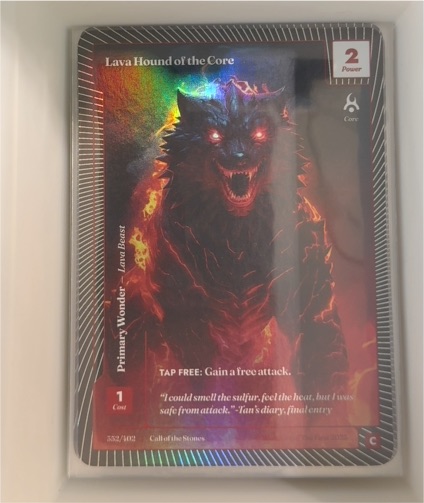 2025 Wonders of the First #352/402 Lava Hound of the Core — front