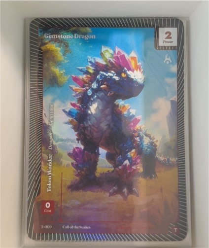 Call of the Stones Gemstone Dragon Token T-009 — front