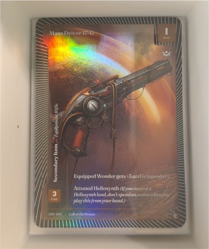 2025 Wonders of the First Call of the Stones #356 Mass Driver 17-G — front