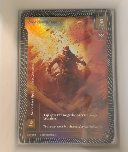 Wonders of the First #2867/4012 Sand Shard Shower — front