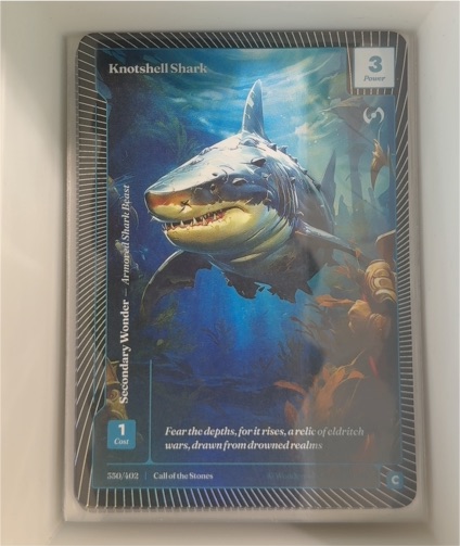 2025 Wonders of the First Call of the Stones #350 Knotshell Shark — front