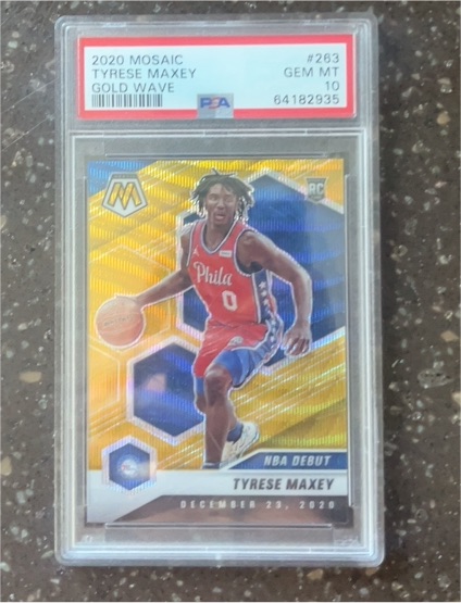 2020 Panini Mosaic #263 Tyrese Maxey — front