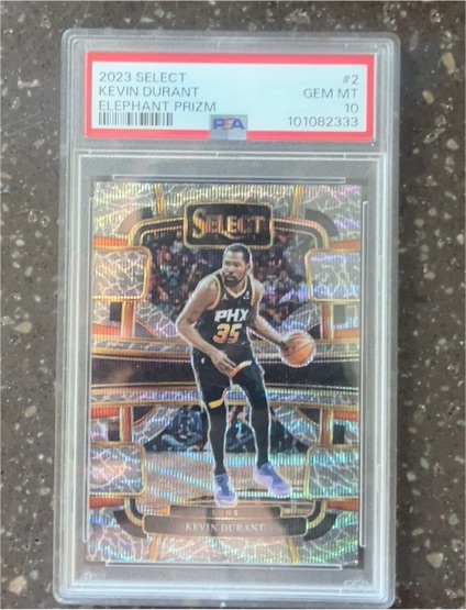 2023 Panini Select #2 Kevin Durant Elephant Prizm — front