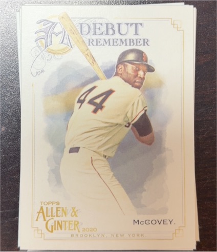 2020 Topps Allen & Ginter #DTR-18 Willie McCovey — front