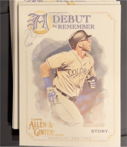 2020 Topps Allen & Ginter #DTR-25 Trevor Story — front