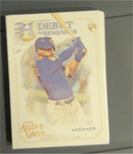 2020 Topps Allen & Ginter A Debut to Remember #DTR-13 Nico Hoerner — front