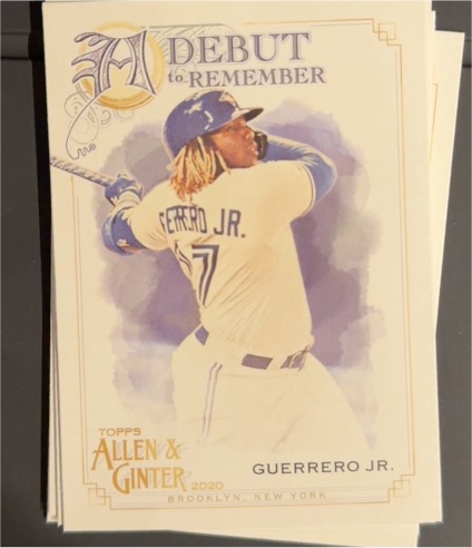 2020 Topps Allen & Ginter #DTR-11 Vladimir Guerrero Jr. — front