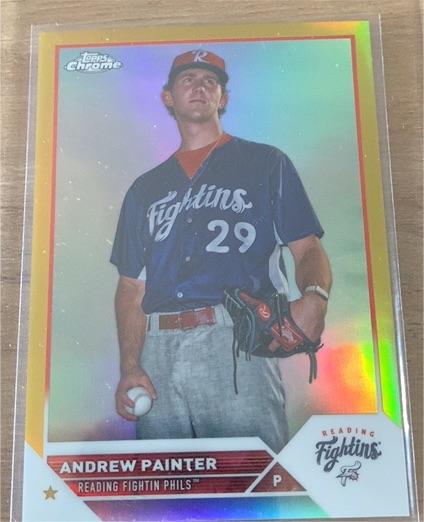 2023 Topps Pro Debut Chrome #PDC-110 Andrew Painter Reading Fightin Phils — front