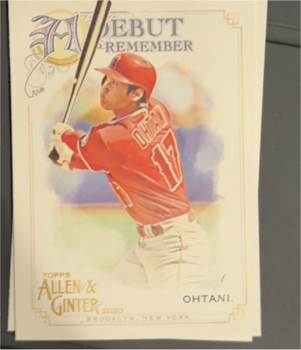 2020 Topps Allen & Ginter #DTR-20 Shohei Ohtani — front