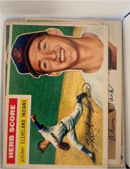 1956 Topps #140 Herb Score — front