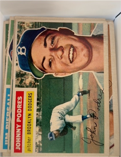 1956 Topps #173 Johnny Podres — front