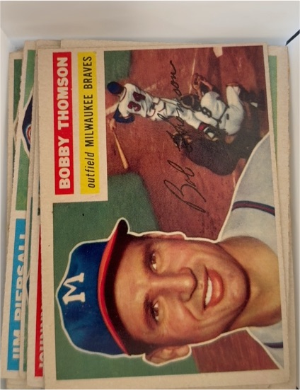 1956 Topps #257 Bobby Thomson Milwaukee Braves — front
