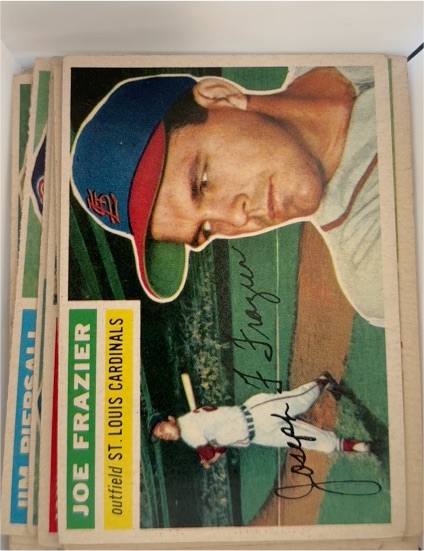 1956 Topps #141b Joe Frazier Gray Back — front