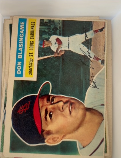 1956 Topps #309 Don Blasingame — front
