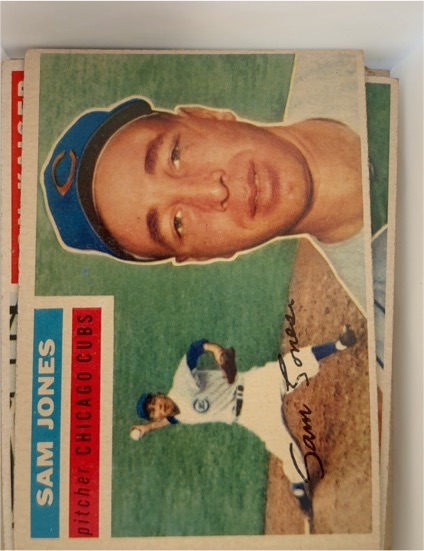 1956 Topps #259 Sam Jones Chicago Cubs — front